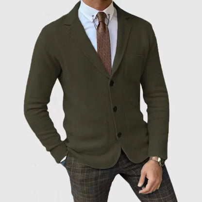 Men's Coat Autumn and Winter Fashion Slim Fit British Suit Casual Formal Blazer for Men