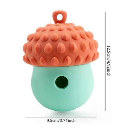 Dog Toys Leaking Food Ball Funny Interactive Pet Slow Feeder Bowl Puzzle Toy Pinecone Pet Tooth Cleaning Chew Toys Pet Supplies