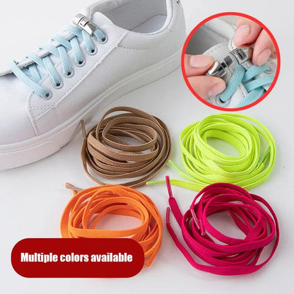 Kids Adult Elastic Cross Buckle Elastic Shoe Laces 1pair No Tie For Adults Widened Tieless Tie Shoelaces Lock For Kids Sneakers