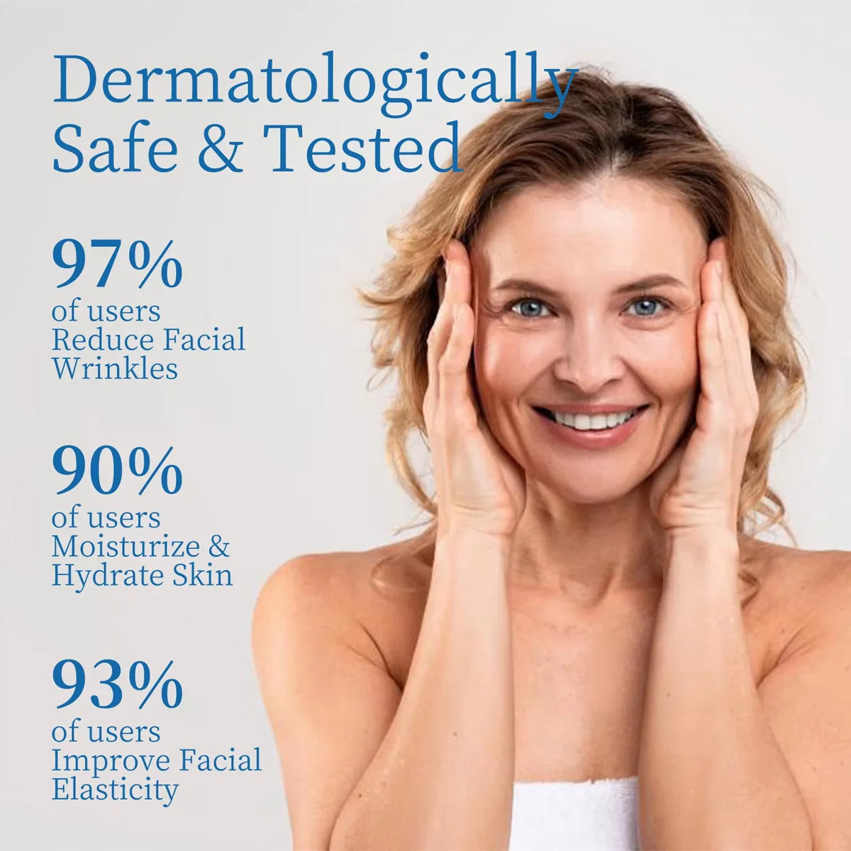 Hyaluronic Facial Serum Moisturizing Smooth Wrinkles Shrink Pores Face Lift Tightening Fade Fine Lines Nourishing Face Care New