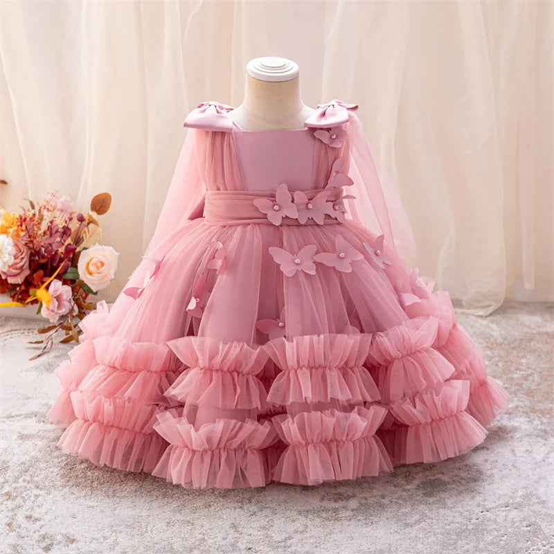 0-5-year-old toddler BABY birthday Dress