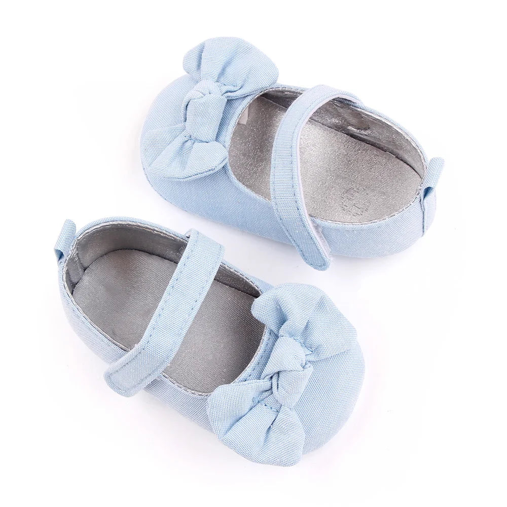 Baby Girl Princess Shoes Soft PU Classical Bowknot Beautiful and Cute for Newborn Girl Spring and Summer Prewalking 2023 Fashion