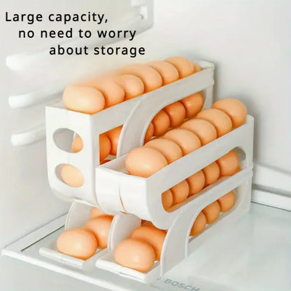 3 /4 Layer Automatic Egg Roller Large Capacity Household Kitchen Dedicated Egg Roller Rack Space Saving Egg Dispenser Kitchen