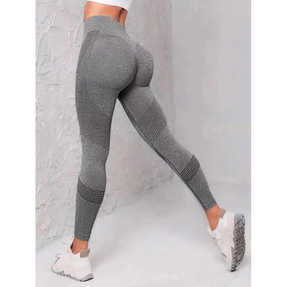 High Waisted Seamless Stretch Athletic Yoga Pants Leggings  Ultra Breathable Quick-Drying for Running Fitness Solid Colors