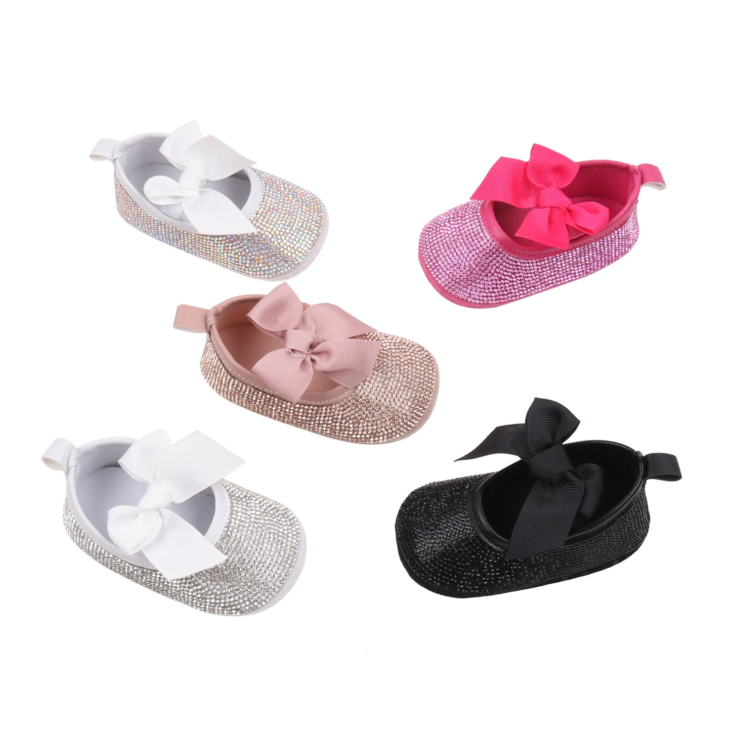 Baby Beautiful Shoes High Quality Newborn Toddler Girls Sneaker Spring and Summer Sandal Cute Bowknot Shiny Diamonds BBW3204