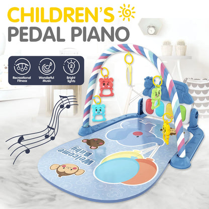 0-1 year old newborn baby music pedal piano baby fitness stand toy