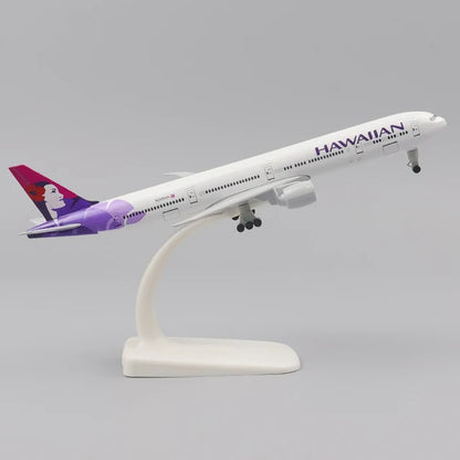 20CM Boeing 777 Air Canada Alloy Airplane Model Toy With Wheel Replica Aircraft Plane Boys for Collectible Display Gift