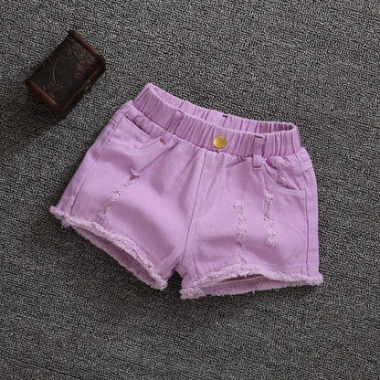 Children Summer Shorts Girls Denim Shorts Fashion Girl Short Blue Jeans Children Pants Girls Shorts Teenage Clothes 8 10 12 14 Y