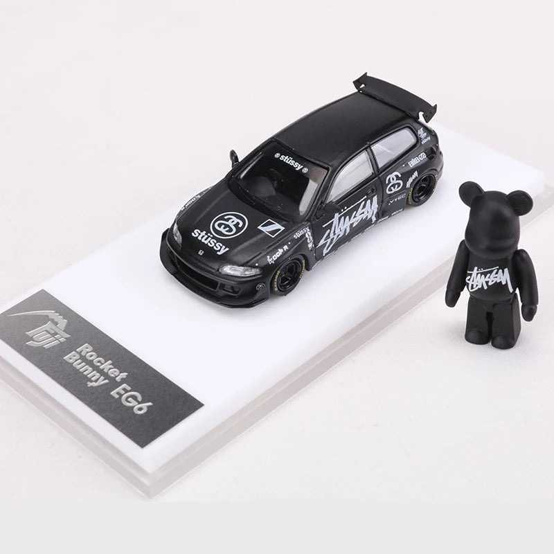 Fuji 1:64 Rocket Bunny Civic EG6 Wide-body Alloy Model Car