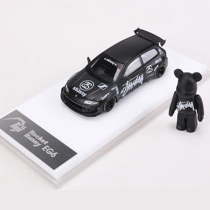 Fuji 1:64 Rocket Bunny Civic EG6 Wide-body Alloy Model Car