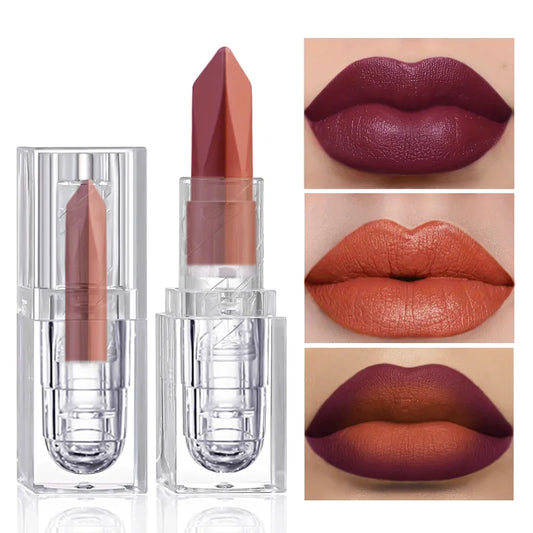 2 Colors Waterproof Velvet Lipstick Easy To Wear Longstay Lip Stick