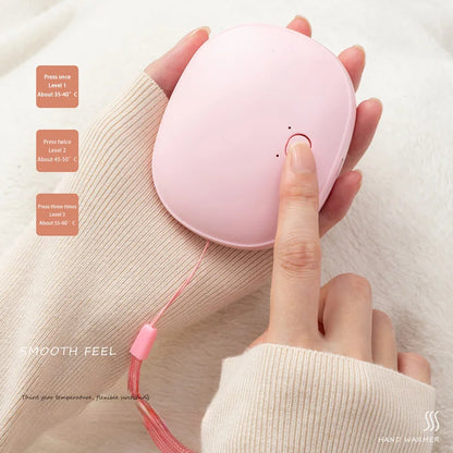 Xiaomi Portable 10000mAh Hand Warmer USB Charging 3 Level Adjustable Temperature Outdoor Durable Double-sided Warmth Artifact