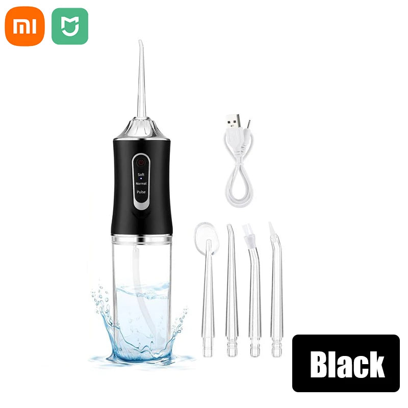 Xiaomi MIJIA Smart Electric Oral Irrigator Water Flosser 4 Jets 3 Modes USB Charging Water Jet Irrigator Dental Teeth Cleaner