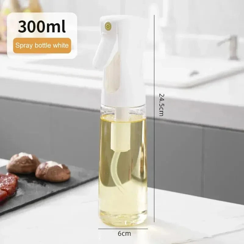 1Pc 200/300/500 ML Oil Spray Pot Kitchen Household Edible Olive Oil Spray Bottle Atomized Misty Oil Tank Air Fryer Spray Bottle