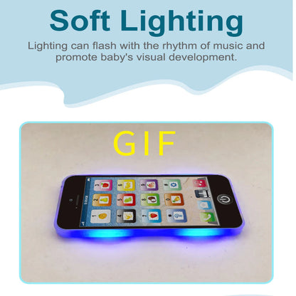 Children Simulation Phone Baby Musical Early Educational Toys English Learning Cellphone with Light Sound Mobile Vocal Toy Kids