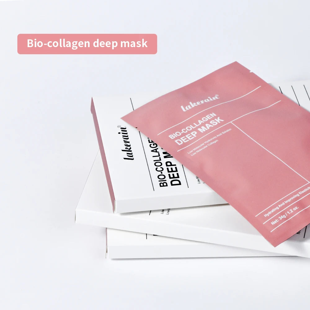 Bio-Collagen Real Deep Mask Supplement Collagen Hydrating Overnight Hydrogel Mask Elasticity Improvement Pore Minimizing Firming