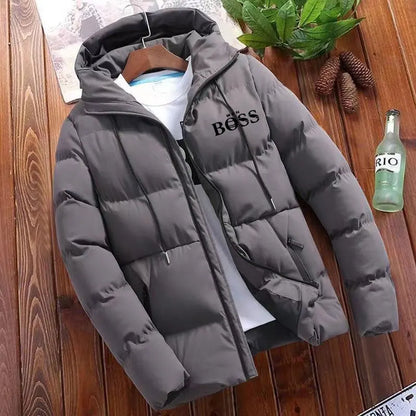 2024 New Versatile Men's Winter Coat Cotton Parker Windproof Thick Insulation Down jacket