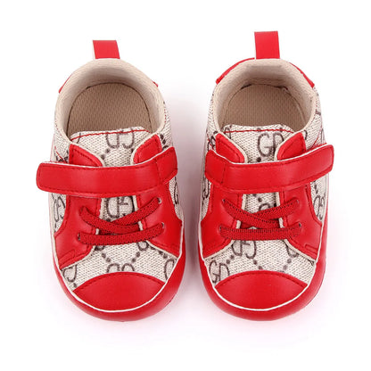 New 0-18M Baby Shoes Girls Newborn Infant Toddler Casual Comfor Cotton Sole Anti-slip PU Leather First Walkers Crawl Crib Shoes