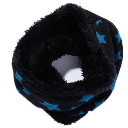 Autumn Winter Children Scarf Kids O-Ring Scarves Knitted Plush Boys Girls Neck Collars Warm Kids Neckerchief Children Bufandas