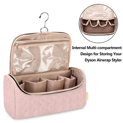 Hair Curler Storage Bag Hair Straightener Hair Dryer Tote Bag Organizer Holder Hair Straightener Storage Bag Travel Case w/ Hook