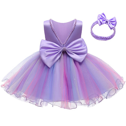 Baby Christmas Costume Christening Princess Dress For Baby Girls Wedding Kids Infant 1st Birthday Party Dress Newborn Clothes