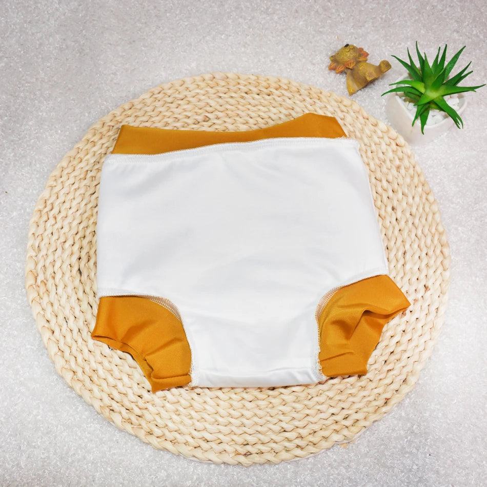 Eezkoala Leakproof Swimming Diaper Newborn Baby High Waist Swim Nappies Washable Sunproof Baby Swimwear Cloth Nappys