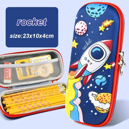 3D Kawaii Pencil Case EVA Large Capacity Waterproof Light Pencil Box for Student School Supply Stationery bag