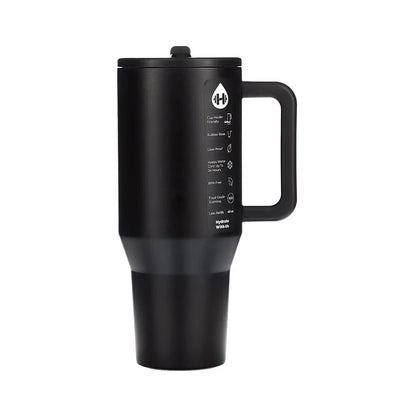 Traveler Cup Thermal HydroJug Stainless Steel Vacuum Insulated Non Slip Car Mug Double Wall Straw Lid Portable Coffee Cup