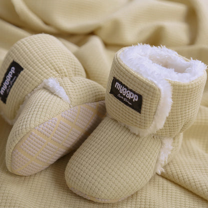 Newborn Infant Baby Girls Boys Warm Fleece Winter Booties First Walkers Slippers Shoes