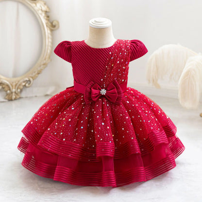 HETISO Dots Sparkling Baby Girls Princess Dress