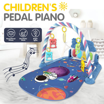 0-1 year old newborn baby music pedal piano baby fitness stand toy