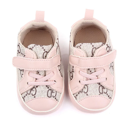 New 0-18M Baby Shoes Girls Newborn Infant Toddler Casual Comfor Cotton Sole Anti-slip PU Leather First Walkers Crawl Crib Shoes