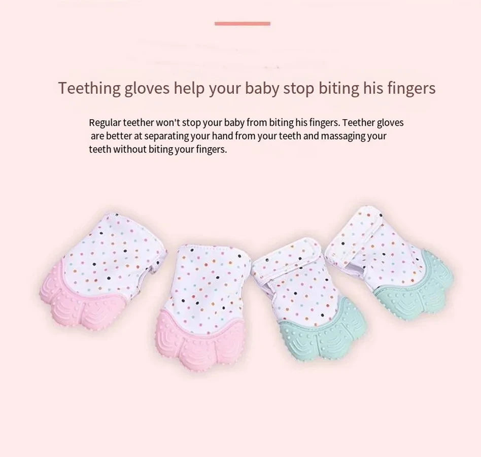 Baby Teethers Chewing Toy Teething Glove Silicone Tooth Aniti-bite Infant Hand Teether Pacifiers Breastfeeding For Newborn