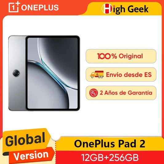 Global Version OnePlus Pad 2 Snapdragon 8 Gen 3 Chipset 3K 12.1 Inch Display 9510mAh Battery 67W SUPERVOOC 13MP Rear Camera