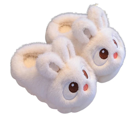 Kids Baby Girl Boy Winter Slippers Cute Bunny Warm Slippers Non Slip House Shoes for Children Indoor Outdoor Flats Shoes