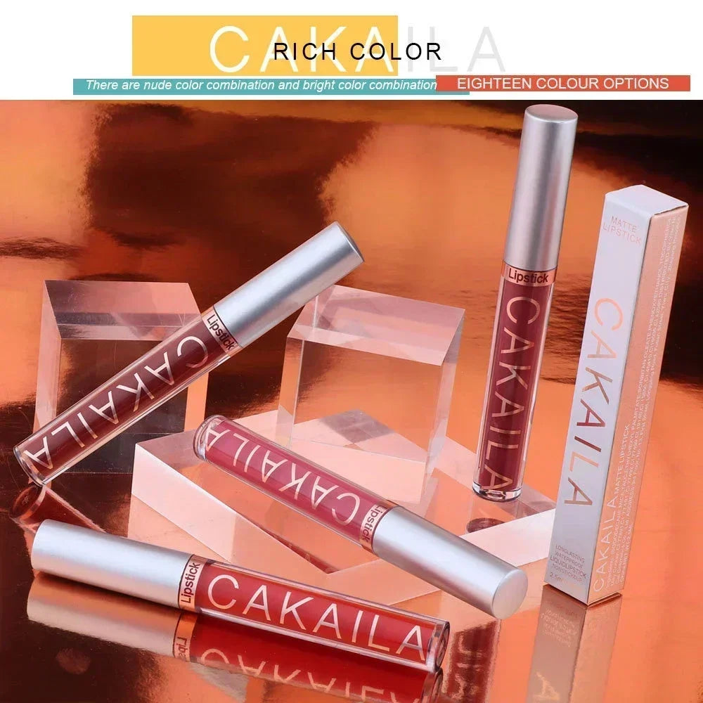 Matte Velvet Lip Glaze Long Lasting Silky Smooth Liquid Lipstick Not Easy To Fade Lip Gloss Makeup Sexy For Women Lip Tint