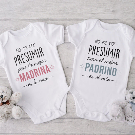 Not Show To Off But The Best Godmother/Godfather Is Mine Printed Baby Romper Funny Infant Short Sleeve Bodysuit Toddler Clothes