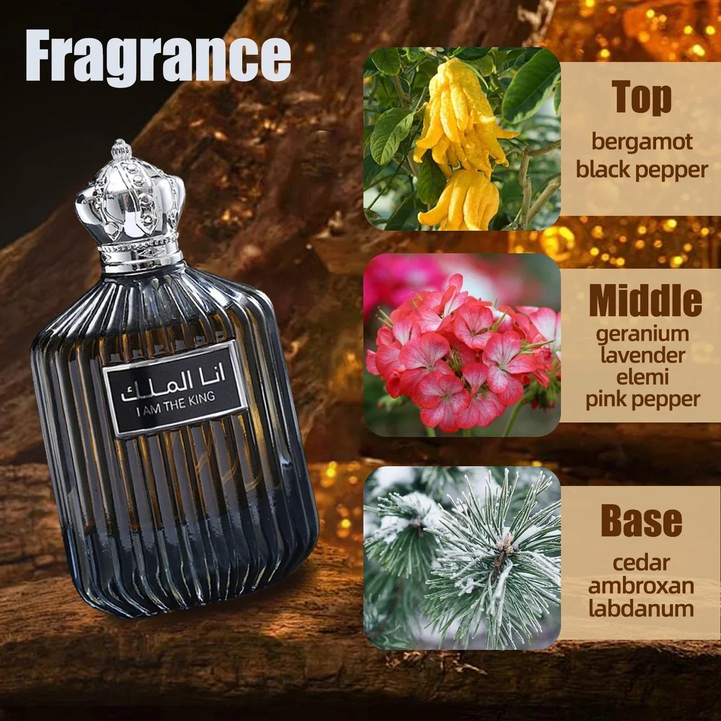 Arabic King Men's Perfume Original High Quality Pheromone Fragrance Perfume Long-lasting