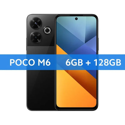 Global Version POCO M6 Smartphone 128GB 256G MediaTek Helio G91 Ultra 6.79'' 90Hz Display 33W Fast Charging 5030mAh Battery