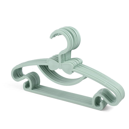 10pcs Portable Kids Clothes Hanger Plastic Display Hangers Household Baby Coat Rack Thickened Bow Coat Hanger Clothing Organizer
