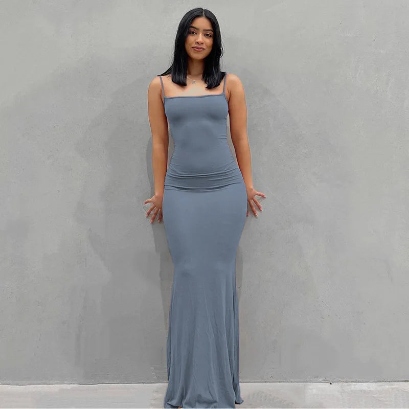 Slip Sleeveless Backless Maxi Dress Women 2025