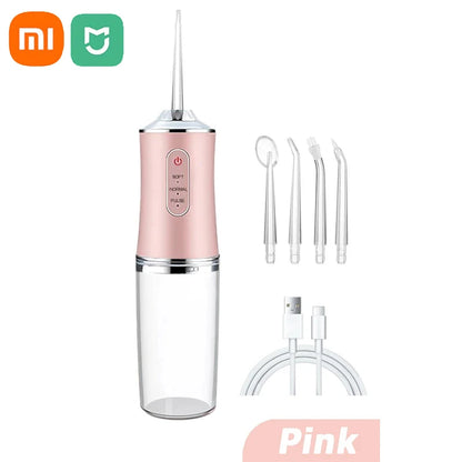 Xiaomi MIJIA Smart Electric Oral Irrigator Water Flosser 4 Jets 3 Modes USB Charging Water Jet Irrigator Dental Teeth Cleaner