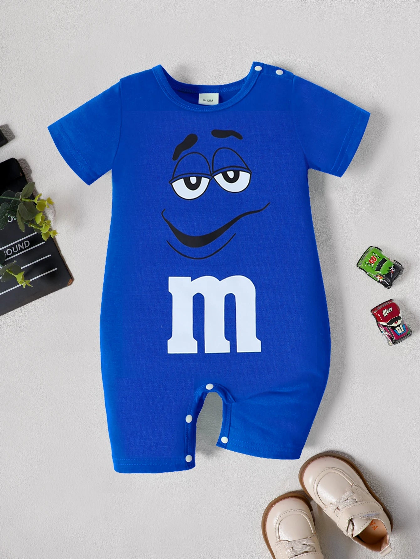 Boys Dnd Girls Summer Baby Letters Printed Short-Sleeved Comfortable Onesies