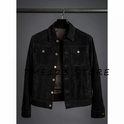 Jackets Man 2024 New Suede Men's Jacket High Quality Simple Jacket Korean Reviews Many Coat Mens Clothing Coats