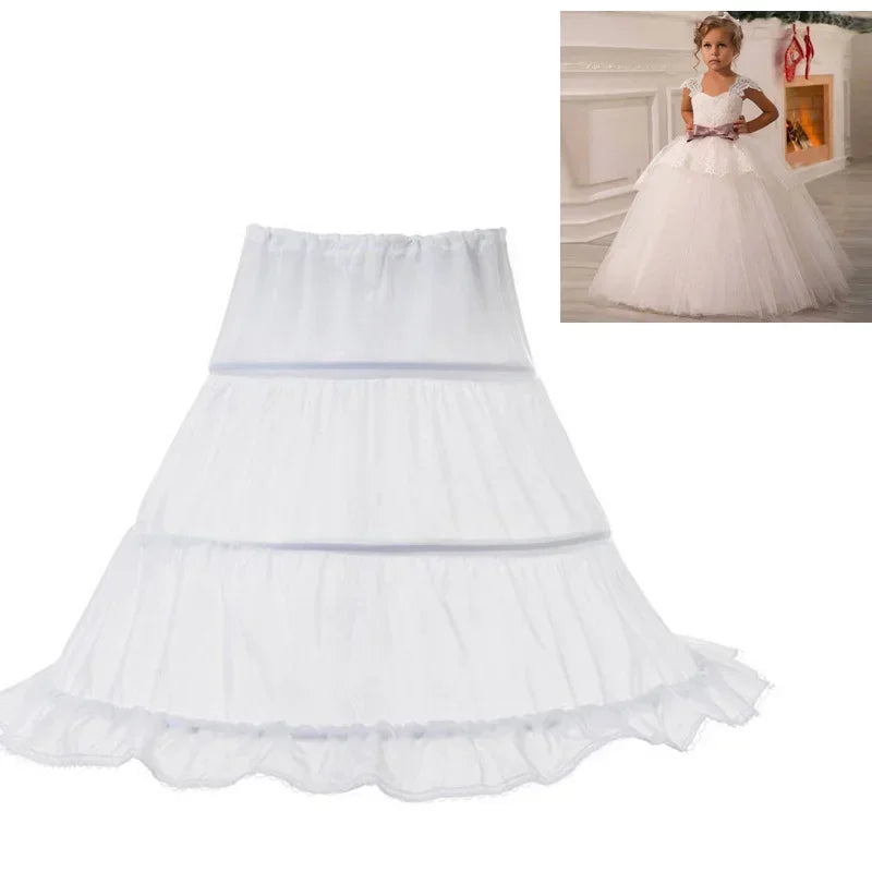 Princess Lace Dress for Kids Flower Lace Dresses 3-8Yrs Girl Banquet