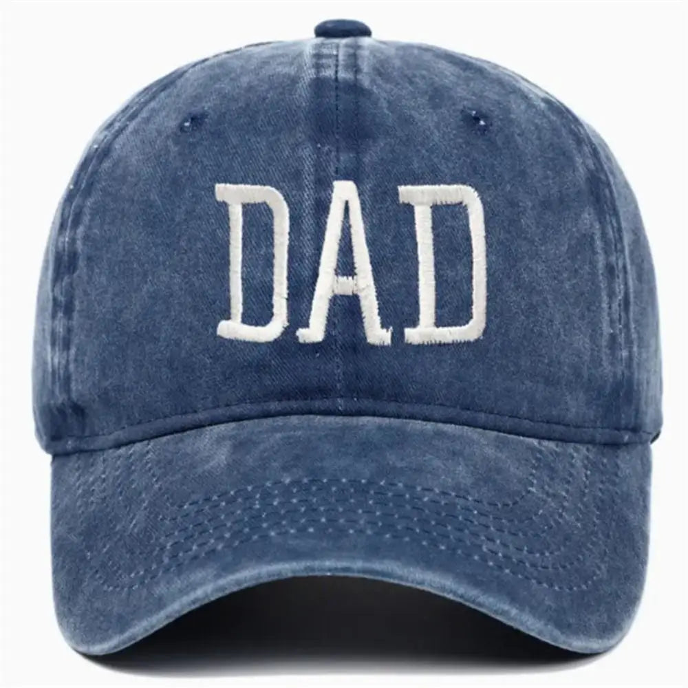 DAD MOM Embroidery Pure Cotton Baseball Cap Fashion Women Men Hat Sport Visors Snapback Cap Sun Hat Breathable Outdoor Caps