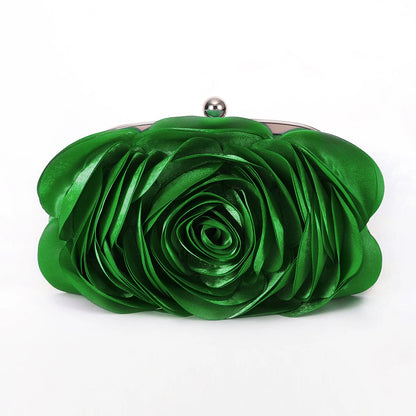 Female Evening Bag Portable Flower Bride Small Purse Full Dress Party Handbag Wedding Wallet Women Floral Chain Lady Clutches