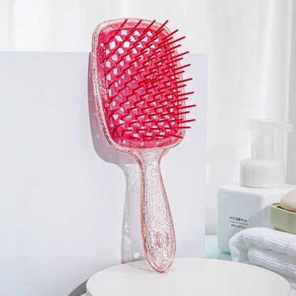 Sequin Detangling Hair Brush Massage Combs Tangled Hair Comb