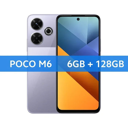 Global Version POCO M6 Smartphone 128GB 256G MediaTek Helio G91 Ultra 6.79'' 90Hz Display 33W Fast Charging 5030mAh Battery