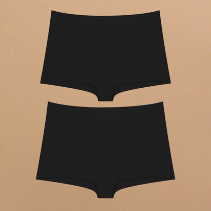 2pcs Women's Cotton Boxers Panties Female Seamless Sports Boyshorts Underwear Female Solid Soft Lingerie Safty Shorts XS-XL 2024